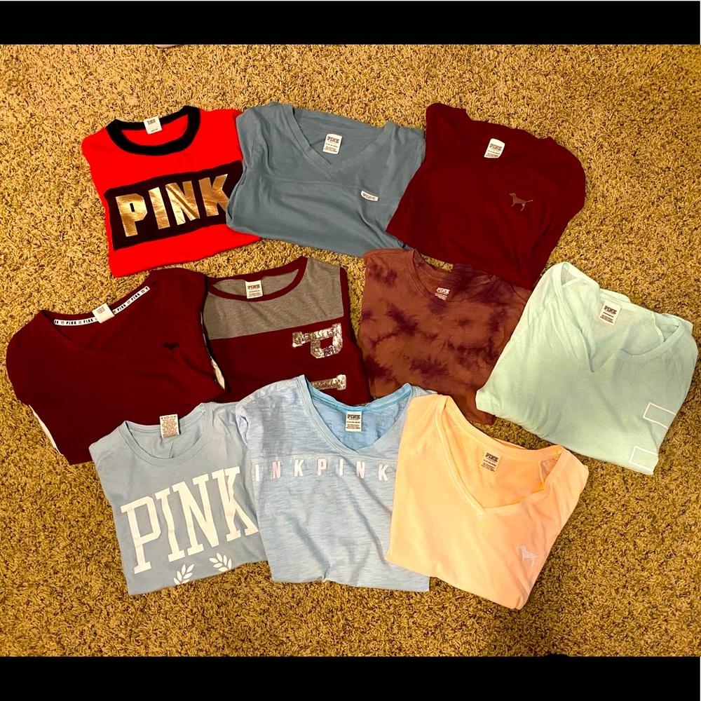 Bundle of 10 Victoria's Secret PINK tops size xsmall